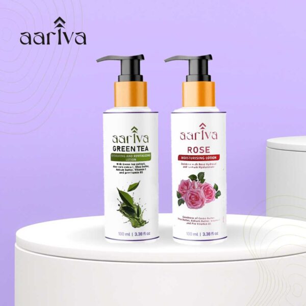 Combo Offer - Green tea + Rose - Body Lotion